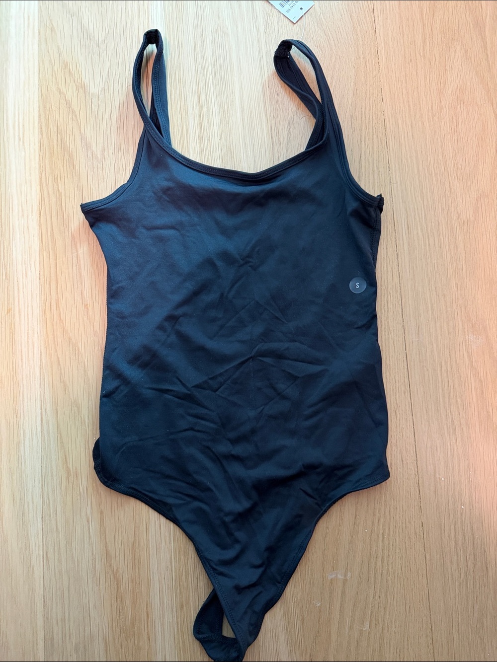 Abercrombie & Fitch Black Scoop-Neck Bodysuit